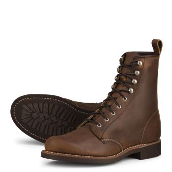 Red Wing Silversmith Short Boot in Copper Rough & Tough Leather Laarzen Dames DonkerBruin - 3362